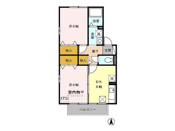 エクセランＡ/Ｂ（高崎市中泉町）の物件間取画像